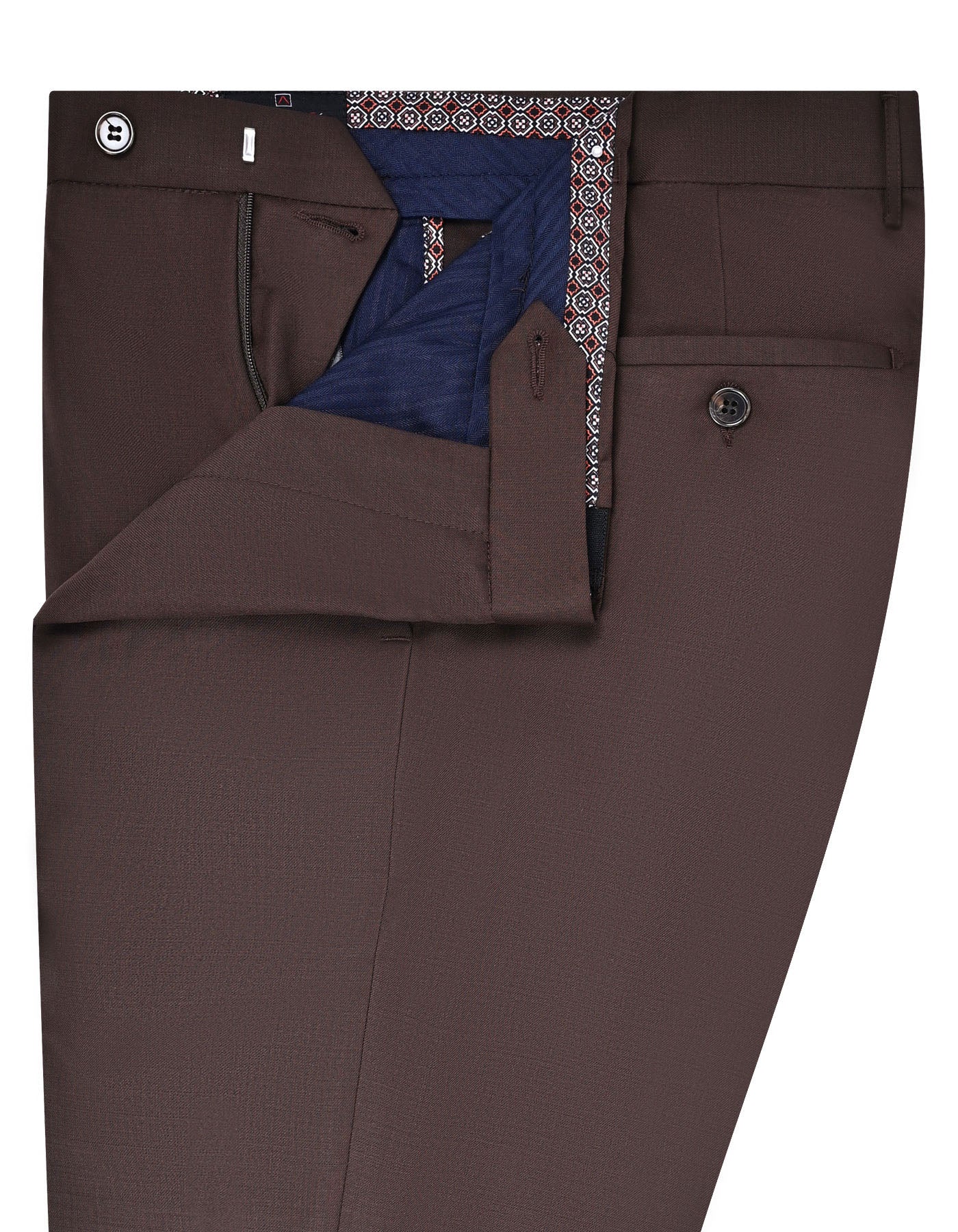 Chocolate Plain Formal Trouser Classic Fit FT2610-3C-32