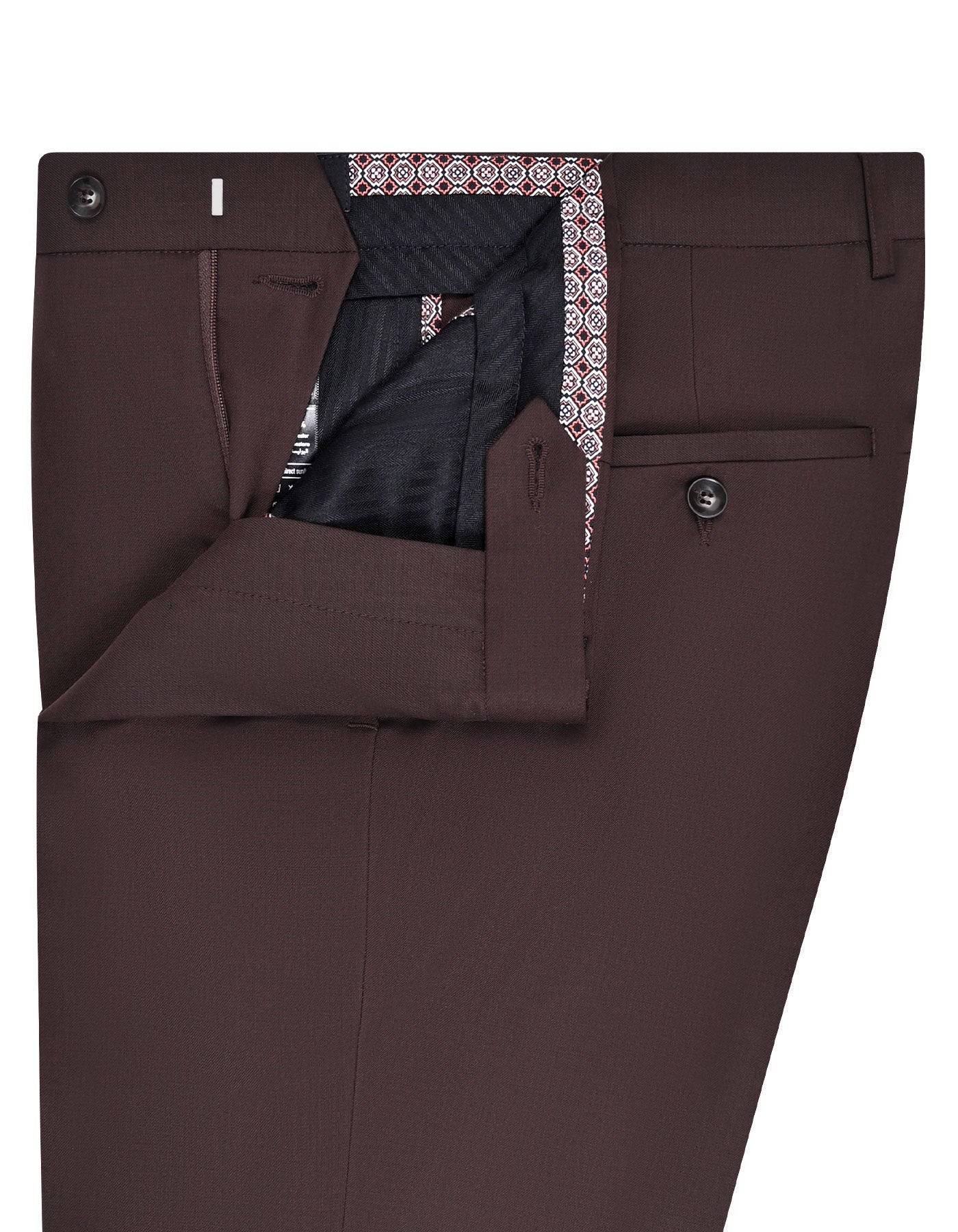 Chocolate Plain Formal Trouser Classic Fit FT2610-4C-32
