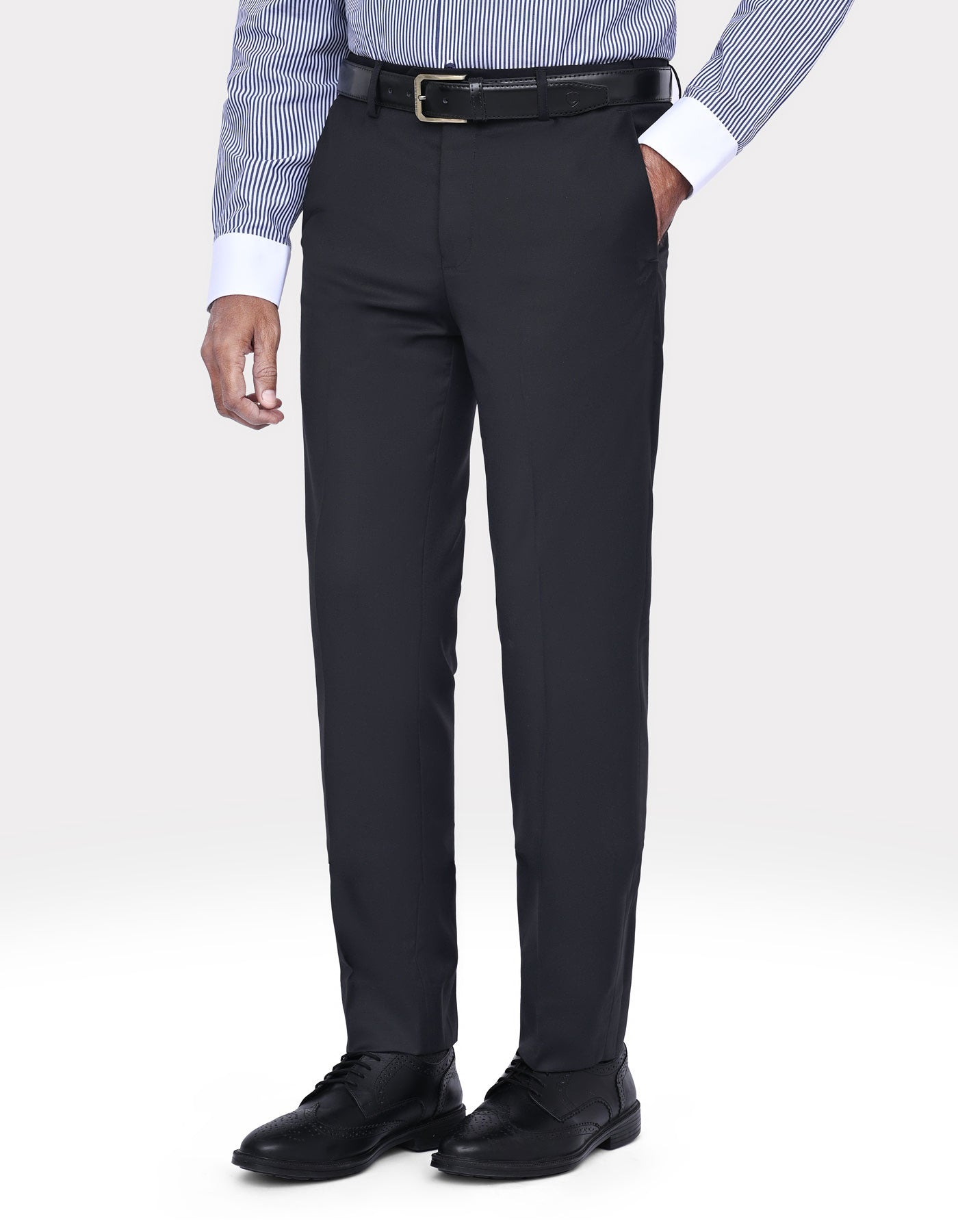 Black Plain Formal Trouser Classic Fit FT2612-3C-30