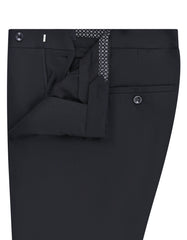 Black Plain Formal Trouser Tailored Smart Fit FT2612-3S-32
