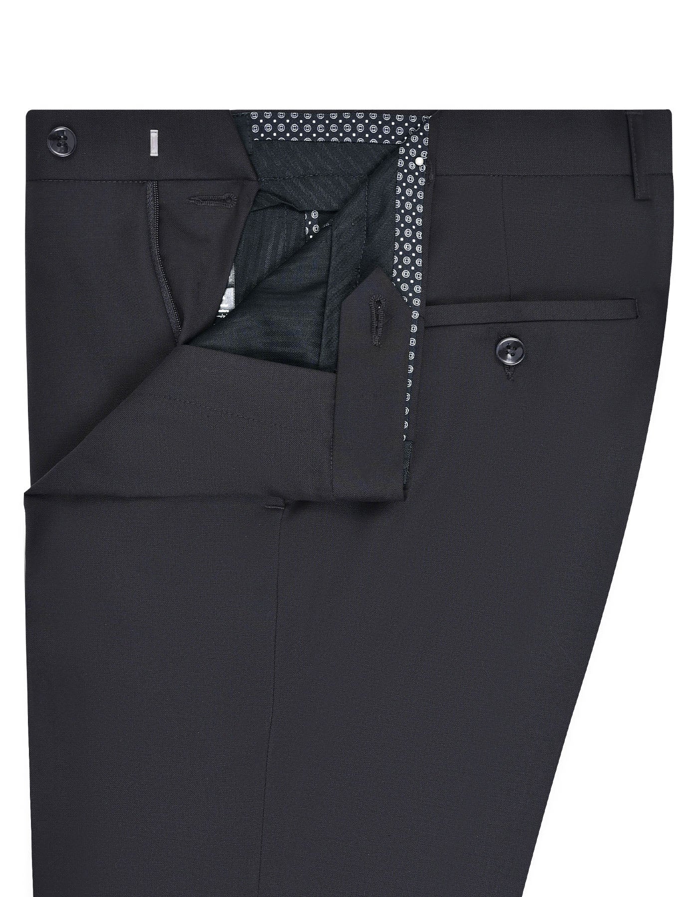 Black Plain Formal Trouser Classic Fit FT2612-4C-32