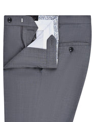 Grey Plain Formal Trouser Tailored Smart Fit FT2613-4S-32