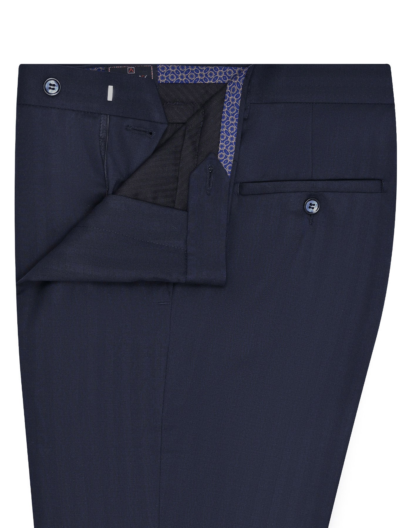 D Blue Texture Formal Trouser Classic Fit FT2659C-32