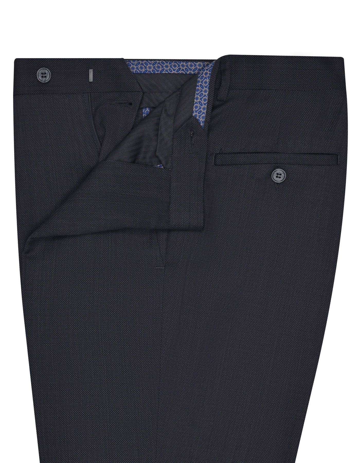 Charcoal Texture Formal Trouser Classic Fit FT2662C-32