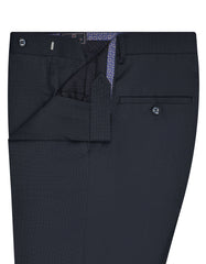 Navy Texture Formal Trouser Tailored Smart Fit FT2665S-32