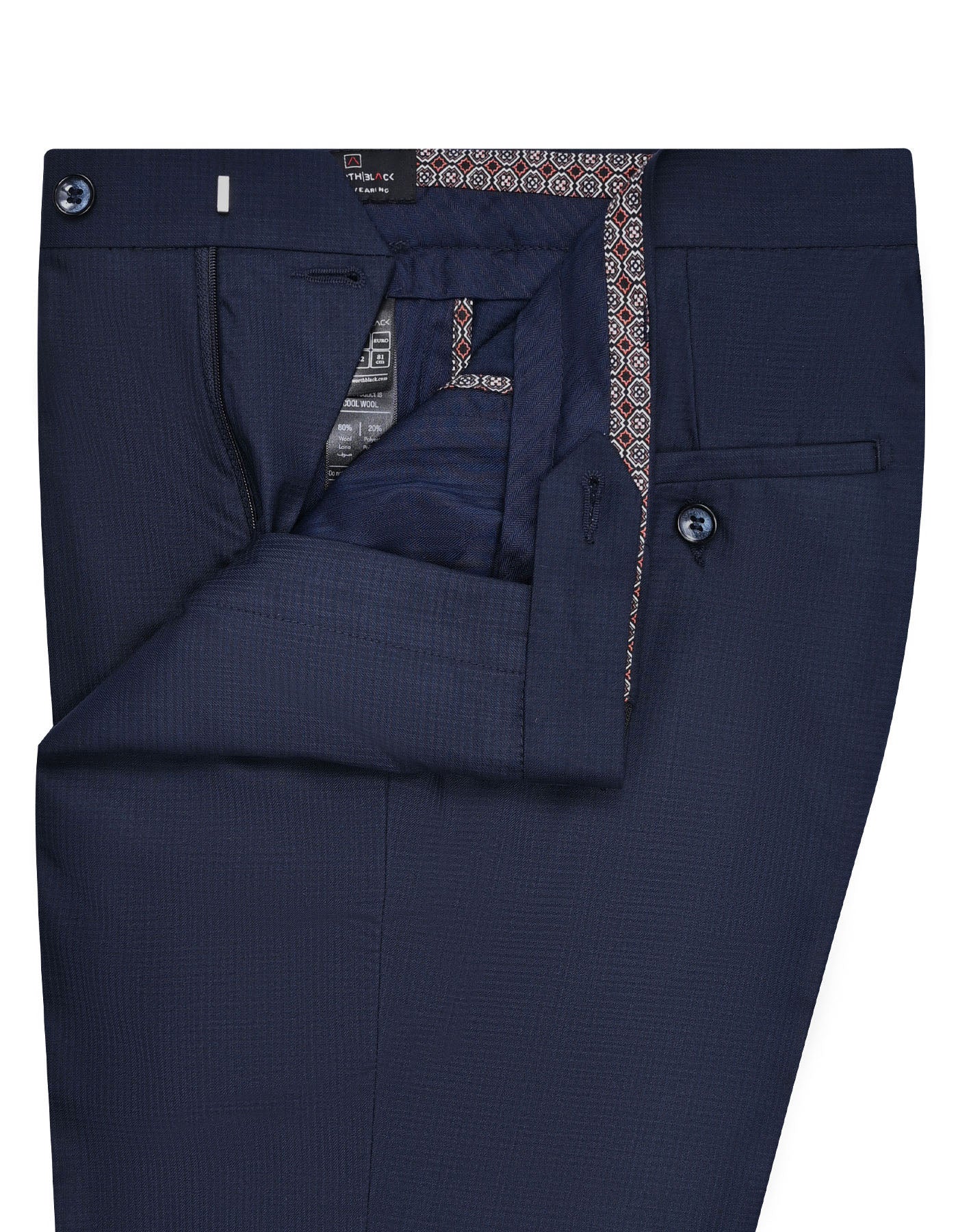 Navy Check Formal Trouser Smart Fit FT2699C-32