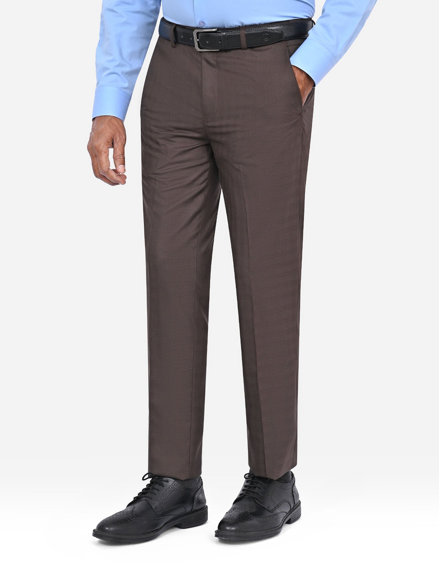 Chocolate Plain Formal Trouser Classic Fit FT2700-1C-30