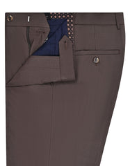Chocolate Plain Formal Trouser Smart Fit FT2700-1S-32
