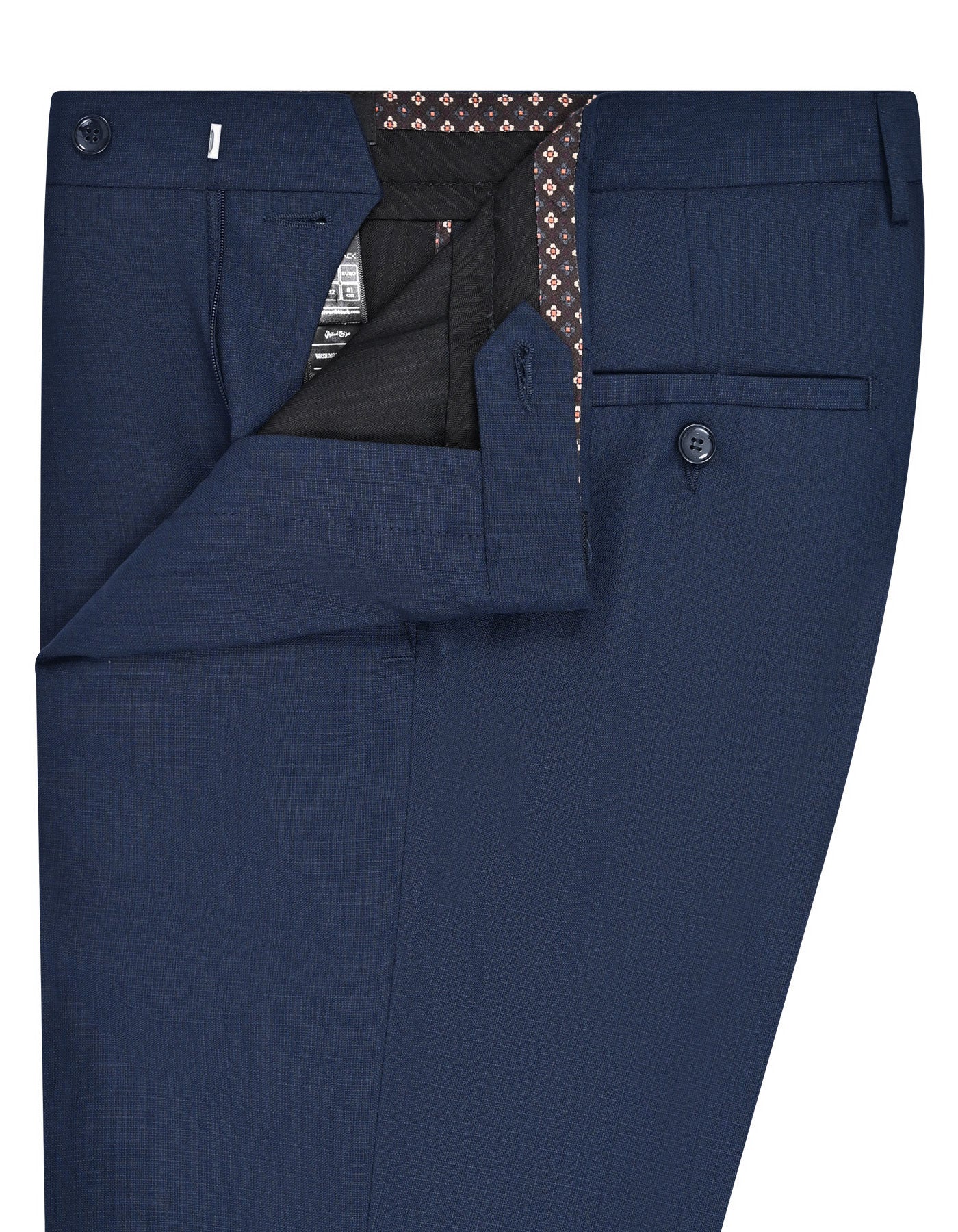 D Grey Plain Formal Trouser Smart Fit FT2706-1S-34