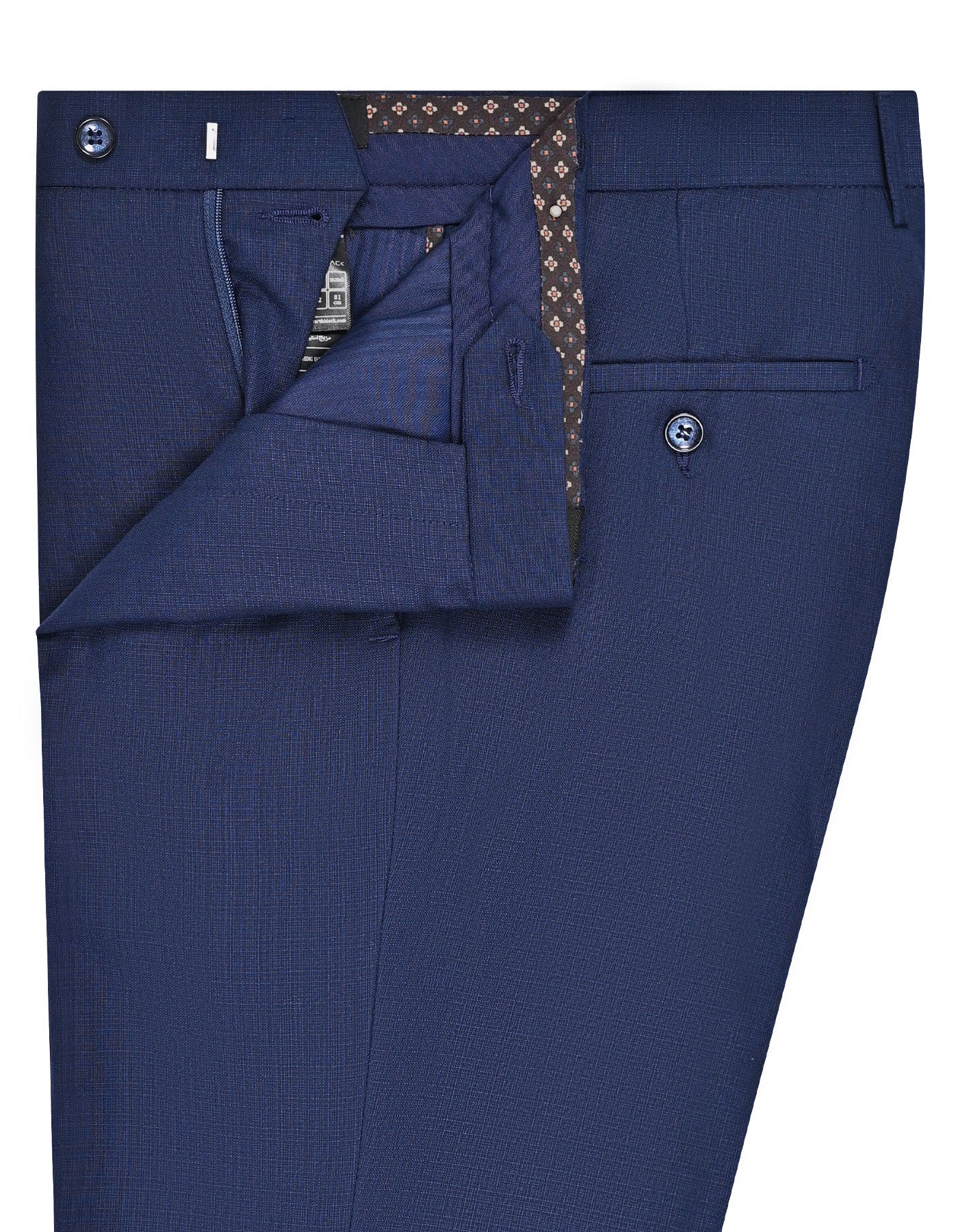 Navy Plain Formal Trouser Smart Fit FT2707-1S-32