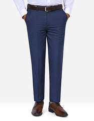 Navy Plain Formal Trouser Smart Fit FT2707-1S-30