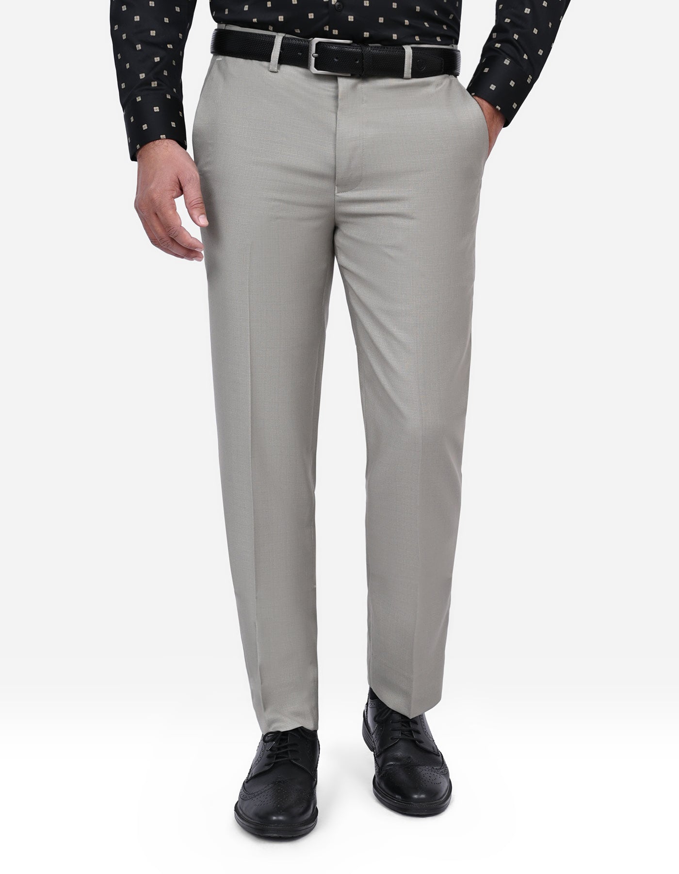 Taupe Texture Formal Trouser Classic Fit FT2709C-30
