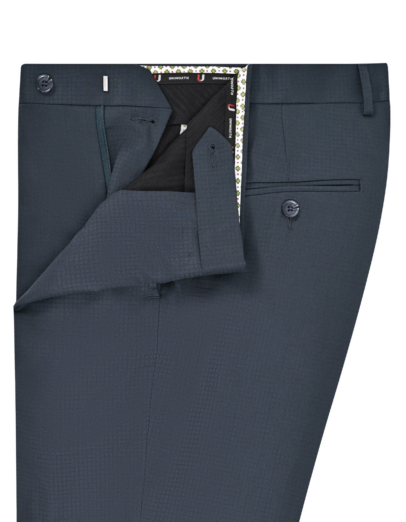 D Green Plain Formal Trouser Classic Fit FT2777-1C-32