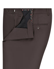 Chocolate Plain Formal Trouser Smart Fit FT2778-1S-32