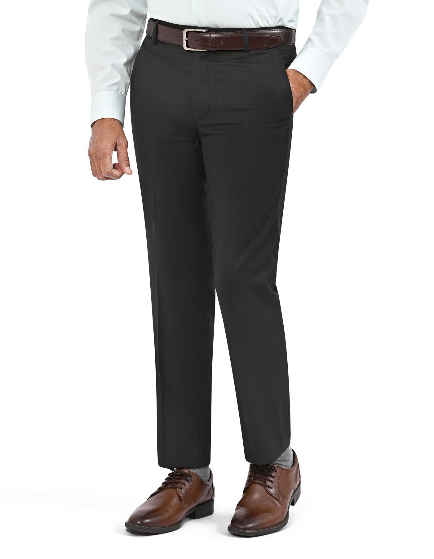 Black Plain Formal Trouser Classic Fit FT2780-1C-30