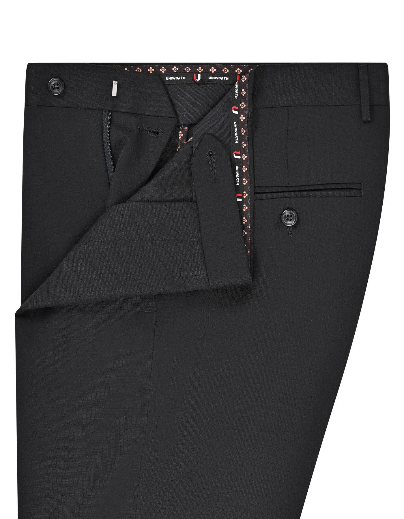Black Plain Formal Trouser Smart Fit FT2780-1S-32