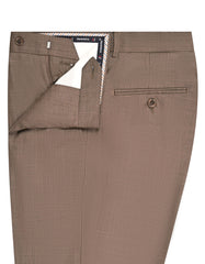 L Brown Texture Formal Trouser Classic Fit FT369-2C-32
