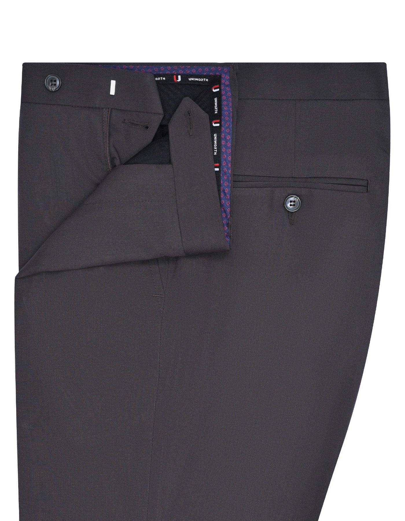 Chocolate Plain Formal Trouser Classic Fit FT446-2C-32