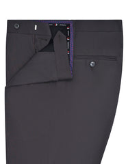 Chocolate Plain Formal Trouser Tailored Smart Fit FT446-2S-32