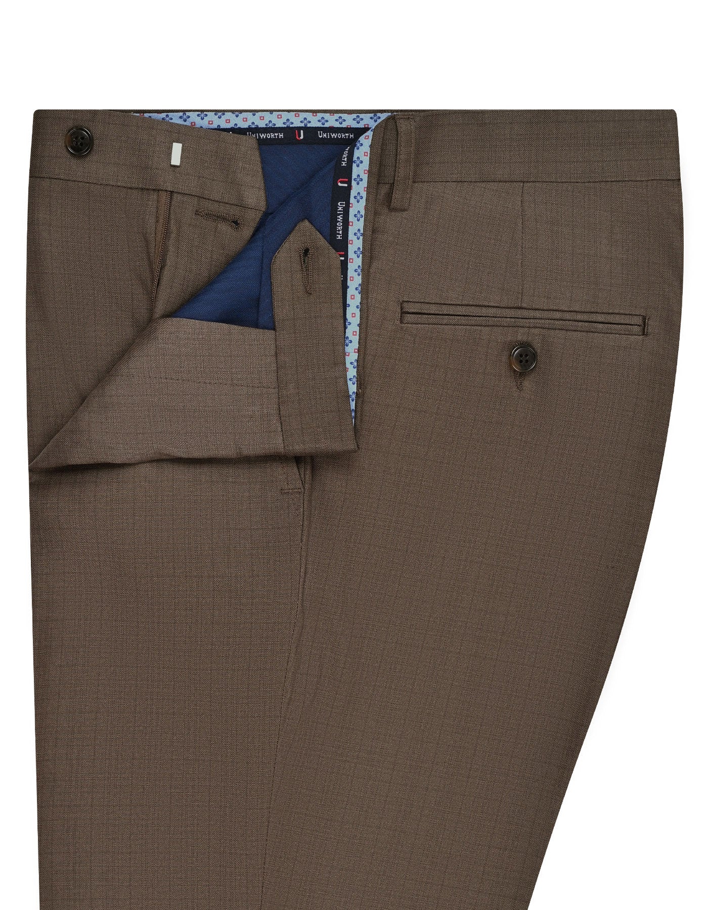Brown Texture Formal Trouser Classic Fit FT464C-32
