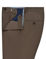 Brown Texture Formal Trouser Classic Fit FT464C-32