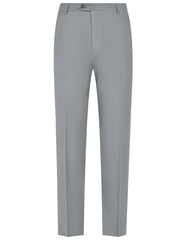 Grey Plain Formal Trouser Tailored Smart Fit FT467S-30
