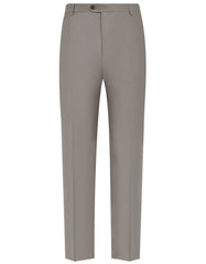 L Brown Plain Formal Trouser Tailored Smart Fit FT469S-30