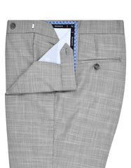 L Brown Texture Formal Trouser Classic Fit FT477-1C-32