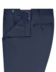 Navy Texture Formal Trouser Tailored Smart Fit FT479S-32