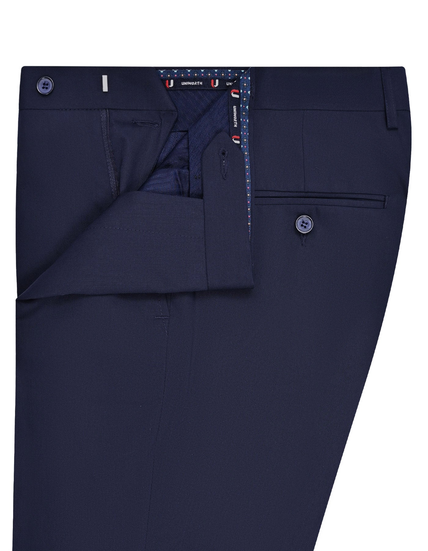 Navy Plain Formal Trouser Classic Fit FT490-4C-32