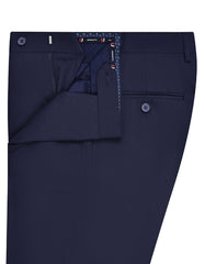 Navy Plain Formal Trouser Tailored Smart Fit FT490-4S-32