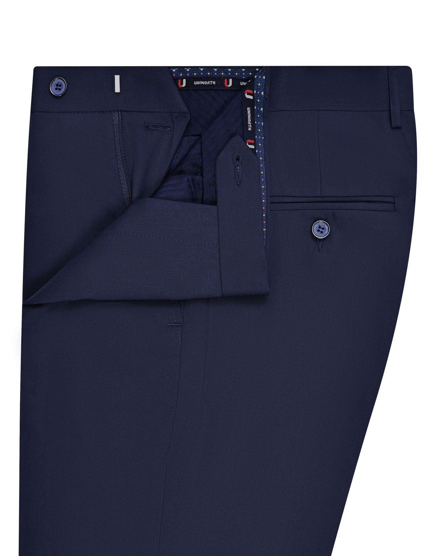 Navy Plain Formal Trouser Classic Fit FT491-3C-32