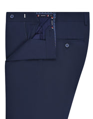 Navy Plain Formal Trouser Tailored Smart Fit FT493S-32