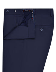 Navy Plain Formal Trouser Classic Fit FT494C-32