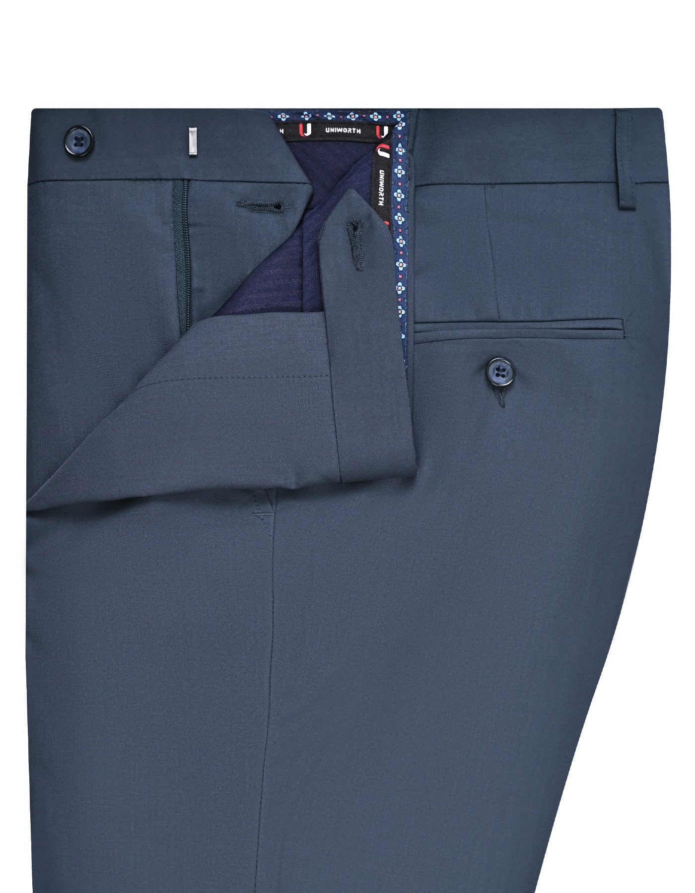 Blue Plain Formal Trouser Smart Fit FT503-2S-32