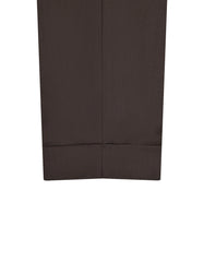 Chocolate Plain Formal Trouser Tailored Smart Fit FT505S-36