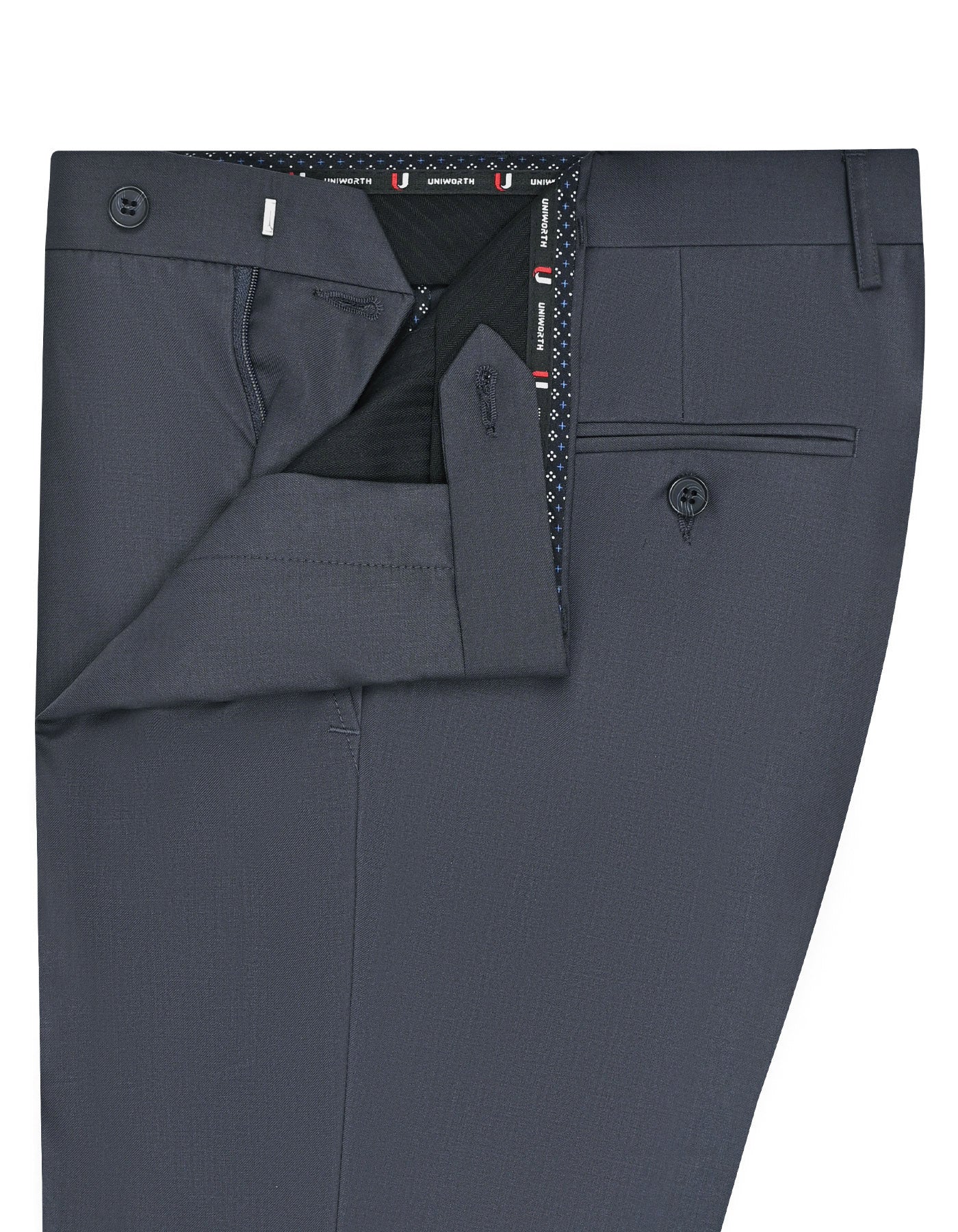 Charcoal Plain Formal Trouser Classic Fit FT506-2C-32