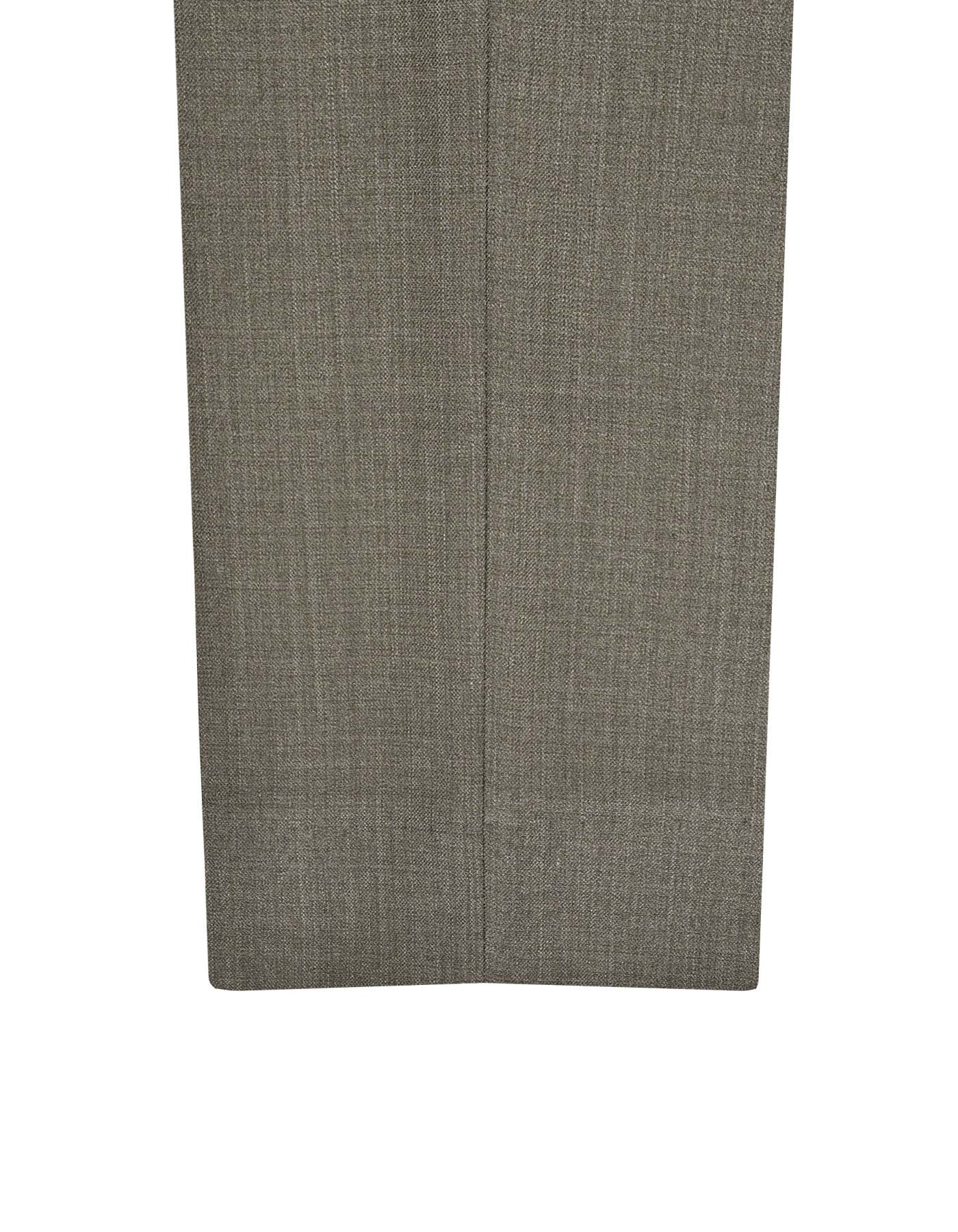 L Olive Texture Formal Trouser Smart Fit FT510-1S-34