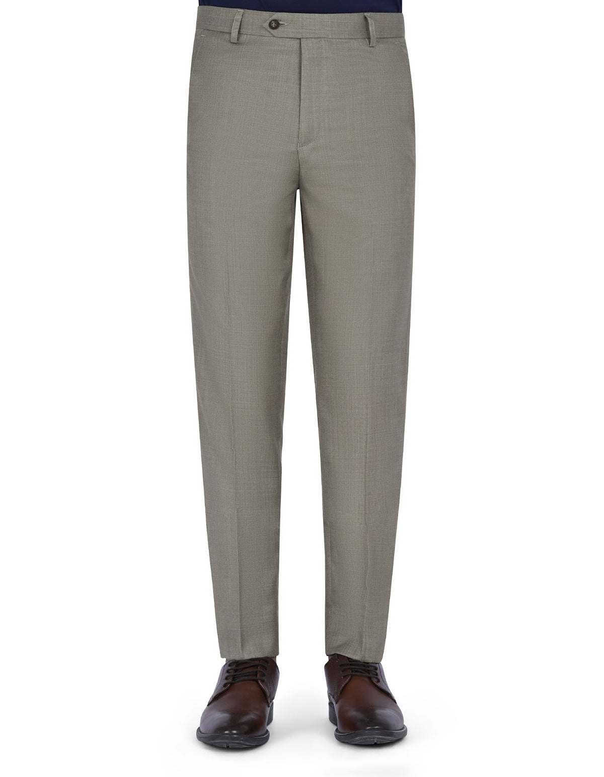 L Khaki Texture Formal Trouser Classic Fit FT511C-30