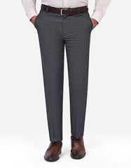 D Charcoal Plain Formal Trouser Classic Fit FT513-1C-30