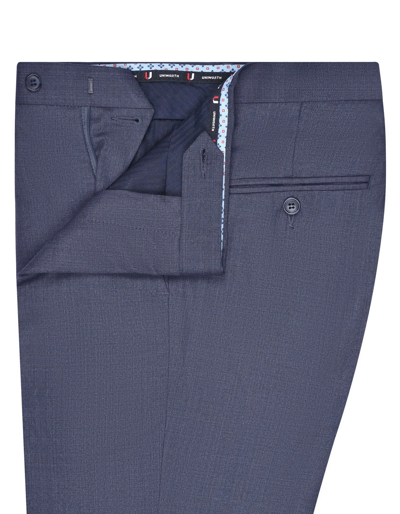 Air Force Blue Texture Formal Trouser Classic Fit FT517C-32