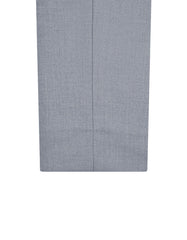 L Grey Plain Classic Fit Formal Trouser