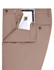Beige Plain Formal Trouser Smart Fit FT520-1S-32