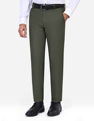 Olive Plain Formal Trouser Smart Fit FT521-1S-30