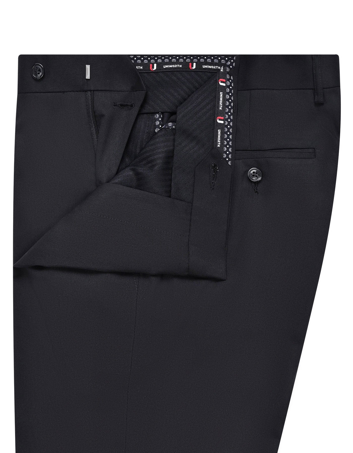 Black Plain Formal Trouser Classic Fit FT540C-32
