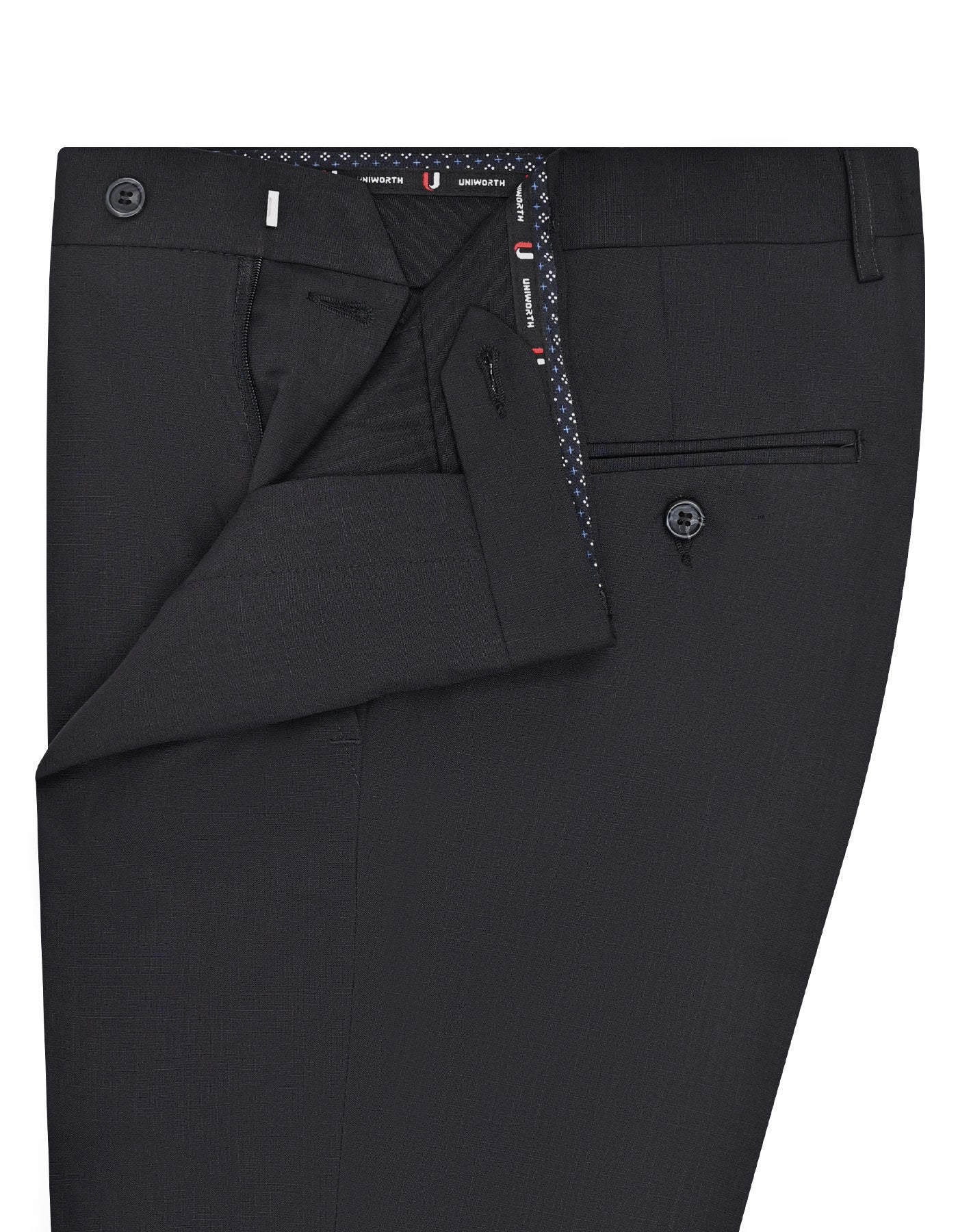 Black Texture Formal Trouser Smart Fit FT551-1S-32