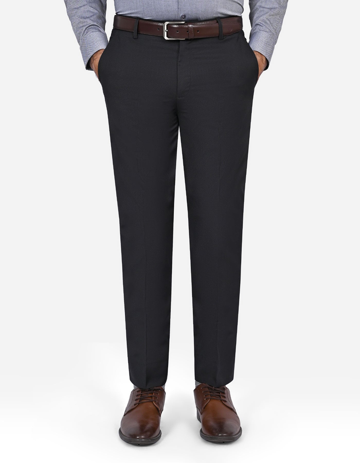 Black Texture Formal Trouser Smart Fit FT551-1S-30