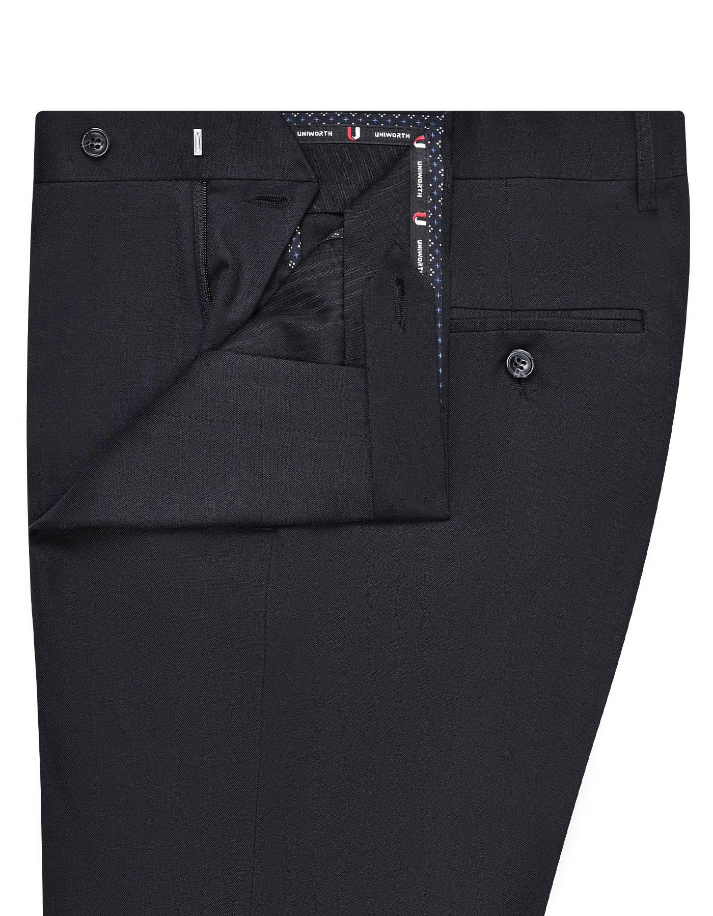 Black Plain Formal Trouser Classic Fit FT552-1C-34