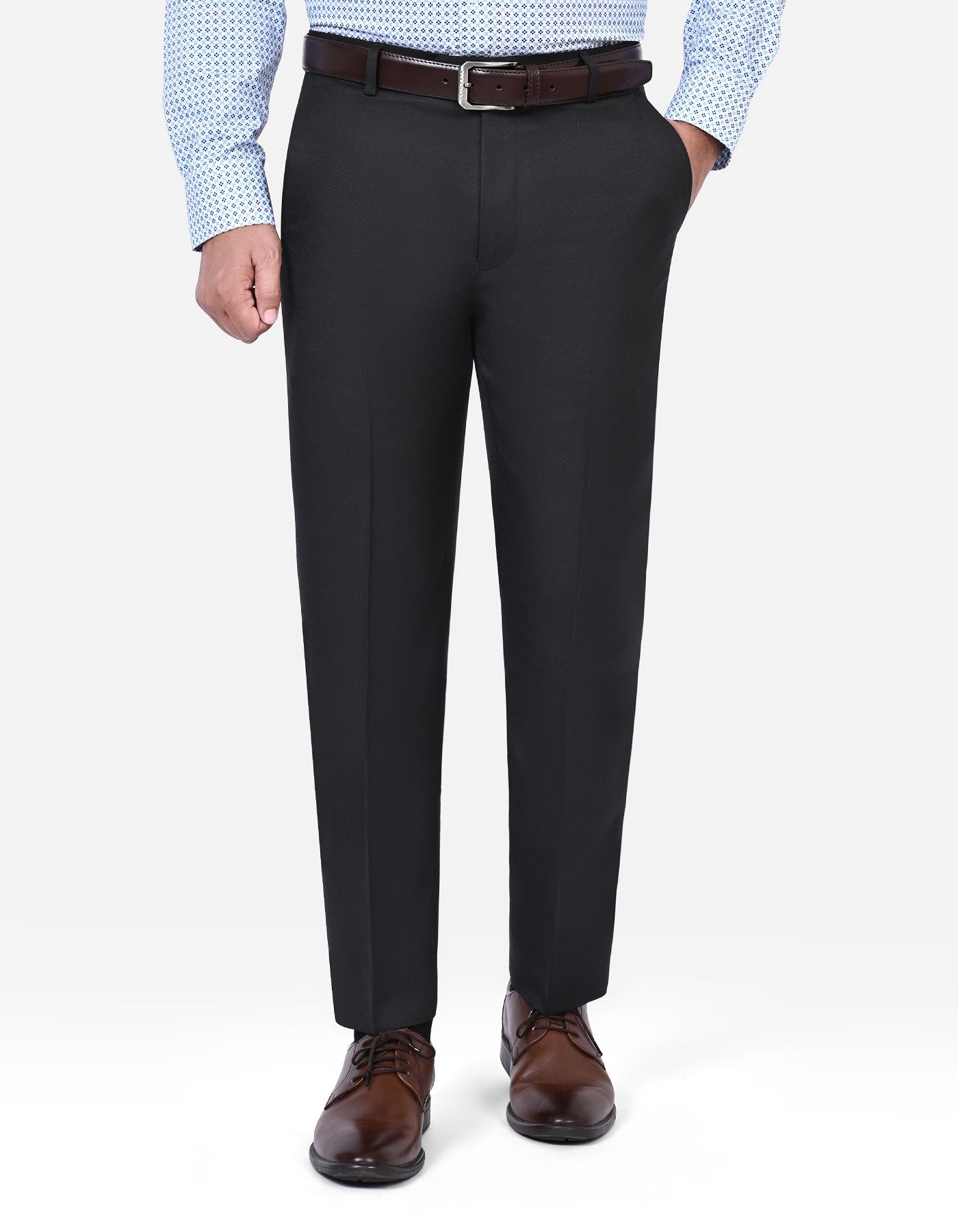 Black Plain Formal Trouser Classic Fit FT552-1C-32