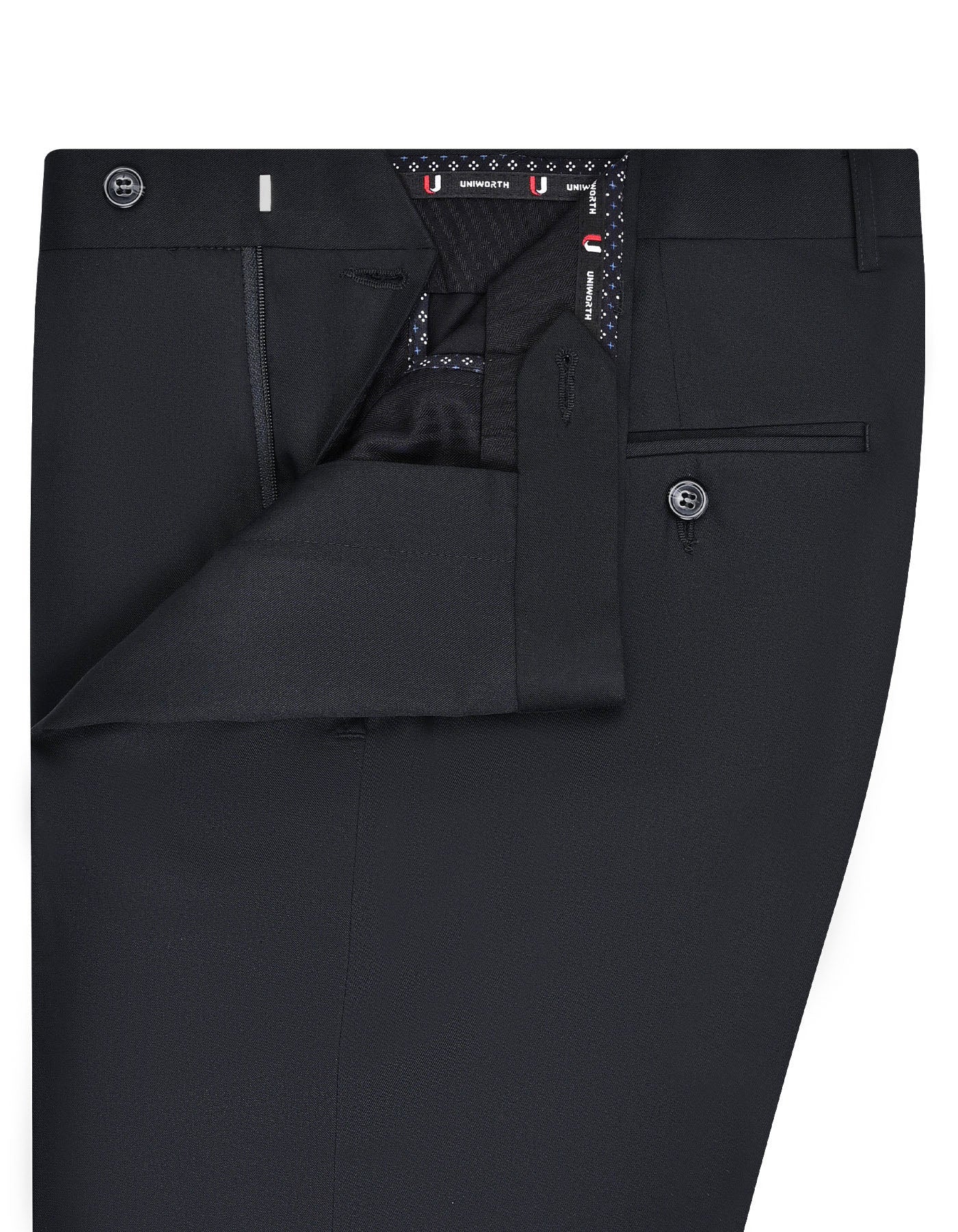 Black Plain Formal Trouser Classic Fit FT562C-32